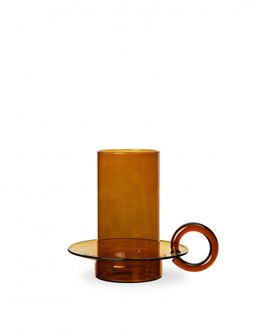 Luce Candle Holder - amber