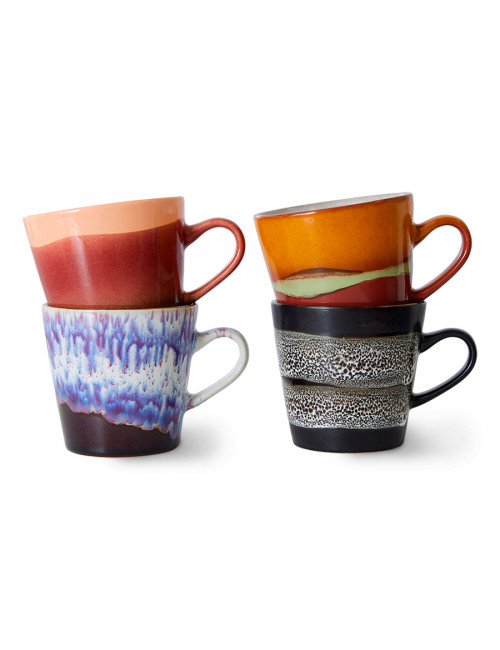 70's Ceramics Americano Mugs (set van 4) | friction