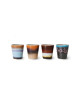 70's Ceramics Ristretto Mugs (set van 4) | solar