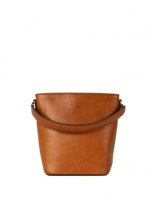 Bobbi Bucket Bag Midi | cognac classic leather