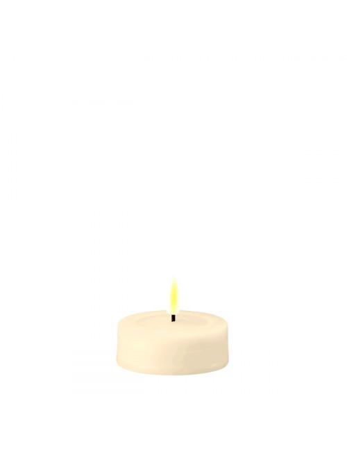 Jumbo Theelicht Kaars LED 6,1cm x 4,5cm (set van 2) | cream