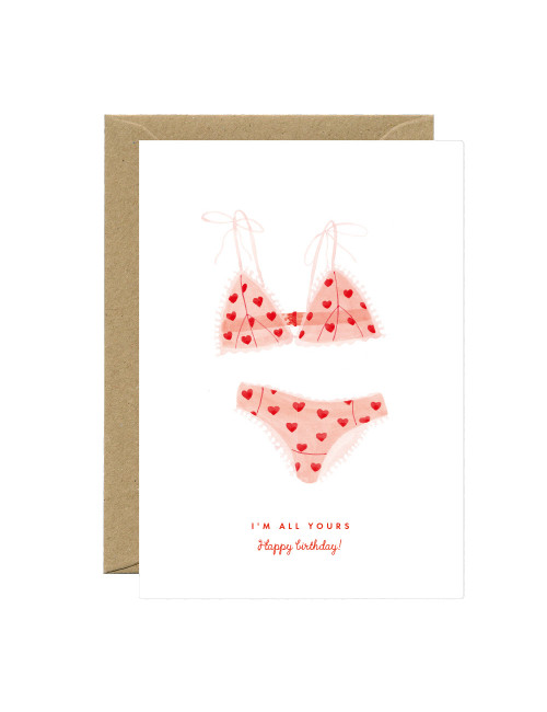 Wenskaart | sexy underwear
