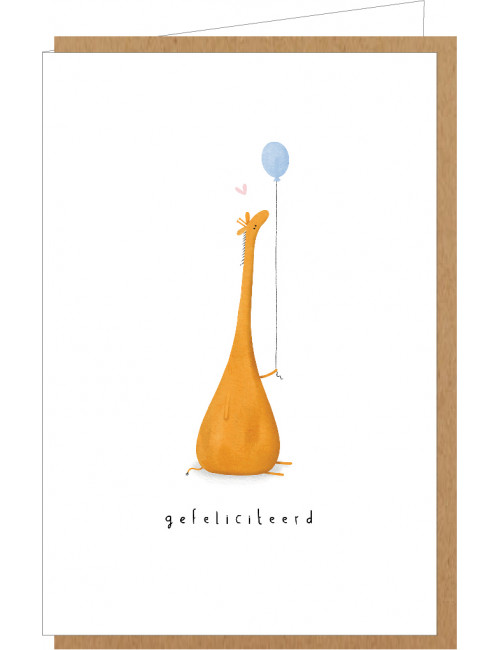 Wenskaart nr. 95 | gefeliciteerd