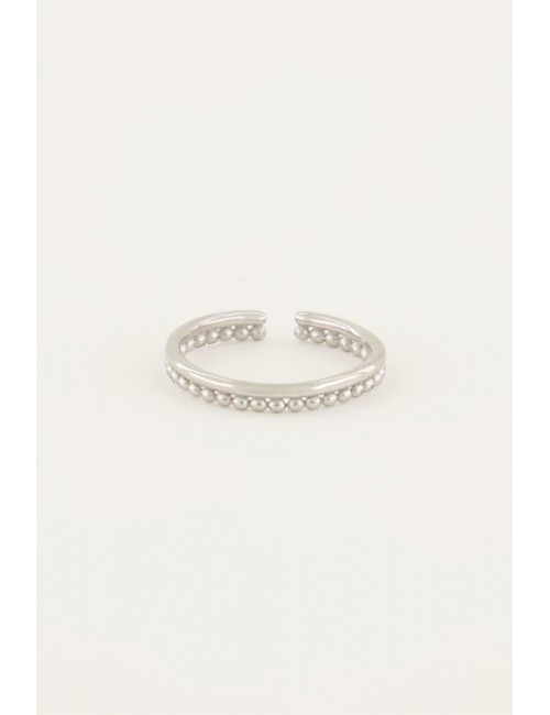 Ring Iconic Zilver | bolletjes