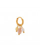 Oorbel Gemstone Hoop | goud