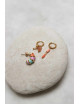 Oorbel Gemstone Hoop | goud