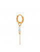Oorbel Chain Pastel Hoop | goud