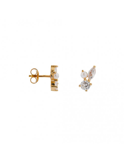 Stud Shiny Pearl (per stuk) | goud