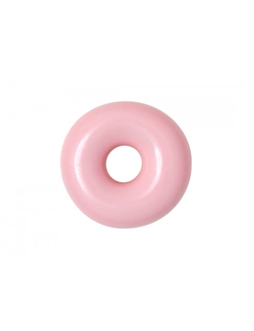 Oorbel Donut | goud/light pink