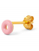 Oorbel Donut | goud/light pink