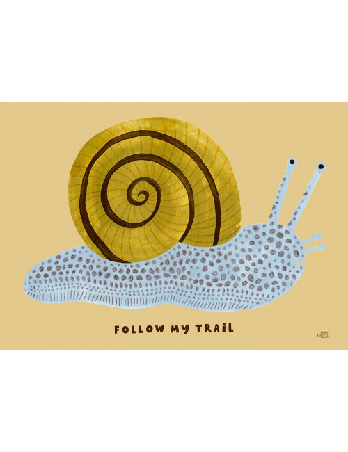 Poster Follow My Trail | 30x40 cm