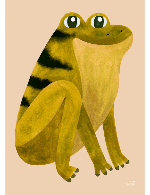 Poster Grinning Frog | 30x40 cm
