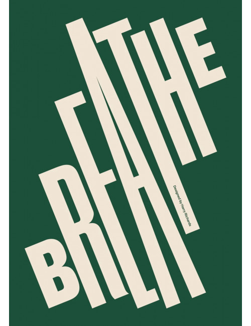 Poster Breathe | green/A4