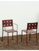Balcony Dining Chair | iron red