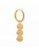 Oorbel Happy Smiley Hoop | goud