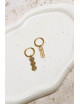 Oorbel Happy Smiley Hoop | goud