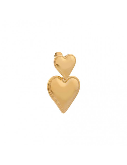 Oorbel Big Hearts Hoop | goud
