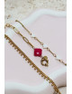 Armbandje White Clover | goud