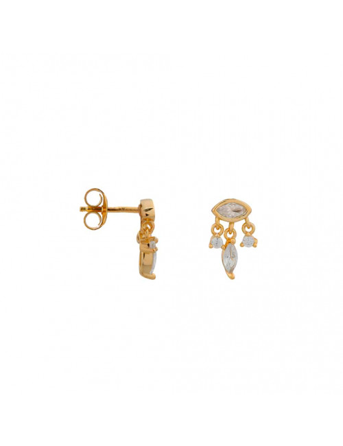 Oorbel Shiny Waterfall Stud | goud