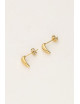 Oorbellen Stud Goud | ovaal mini