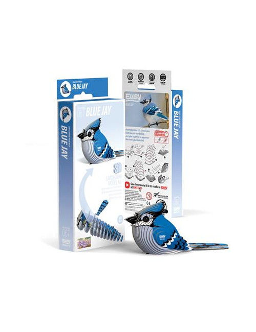 3D Vogel | blauwe gaai