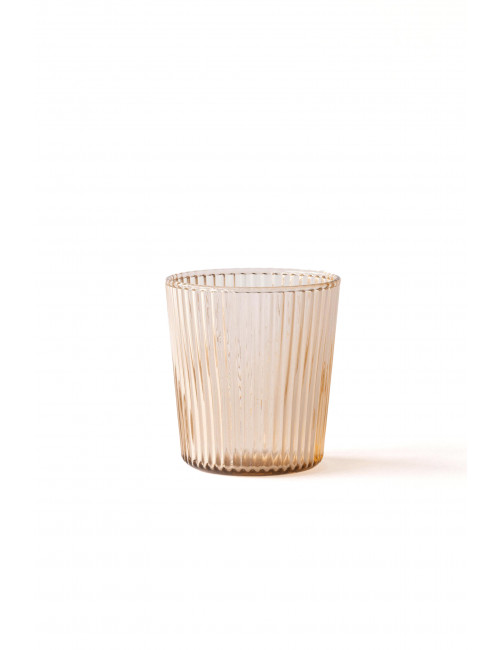 Geribbeld Glas | bells/mokka