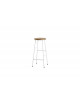 Barkruk Cornet | cream white/eik