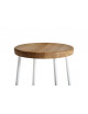 Barkruk Cornet | cream white/eik