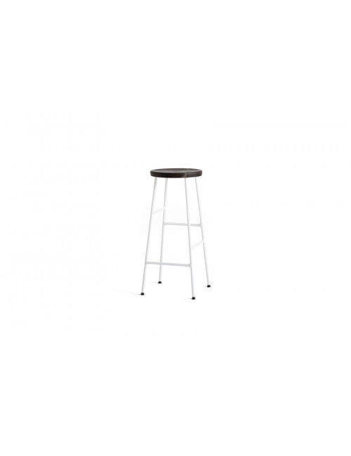 Cornet Bar Stool | cream white/smoked oak