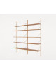 Shelf Library H1852 W80 | double section/oak