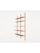 Shelf Library H1852 W80 | double section/oak