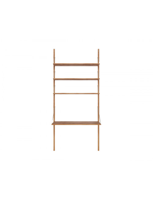 Shelf Library H1852 W80 | desk section/oak