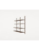 Shelf Library H1148 W80 | double section/dark oak