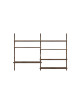 Shelf Library H1148 W80 | dubbel/bureau/donker eik