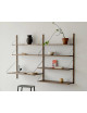 Shelf Library H1148 W80 | dubbel/bureau/donker eik