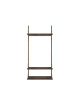 Shelf Library H1852 W80 | hanger section/dark oak