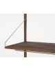 Shelf Library H1852 W80 | hanger section/dark oak