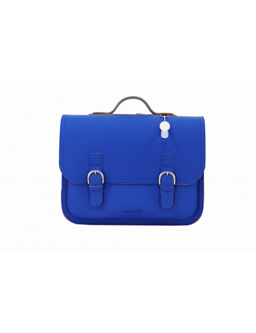 Lederen Boekentas Classic | cobalt