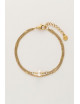 Armband Dubbel Goud | muntjes/parels