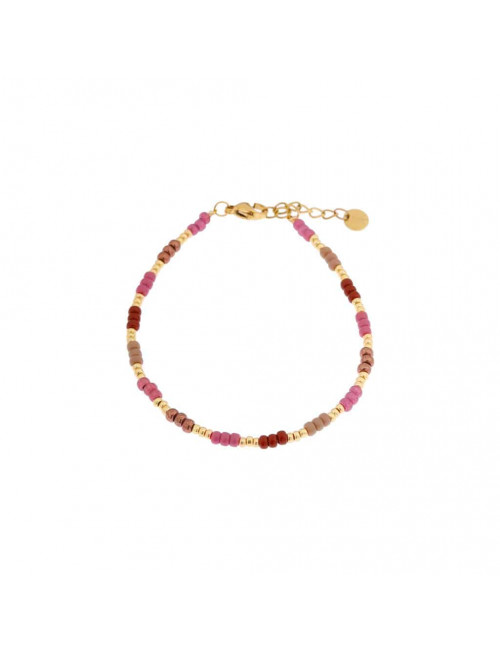 Armbandje Raspberry Rainbow | goud