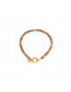 Armbandje Brown Beads | goud