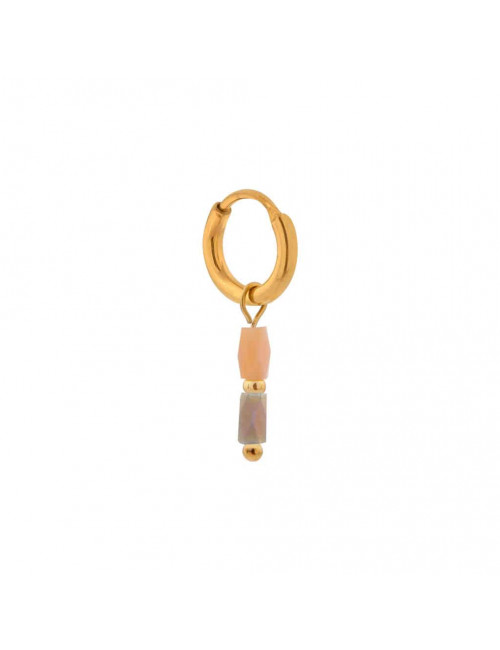 Oorbel Natural Terra Hoop | goud