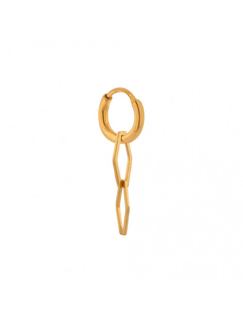 Oorbel Wobbly Hoop | goud