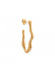 Oorbel Wavy Hoop | goud