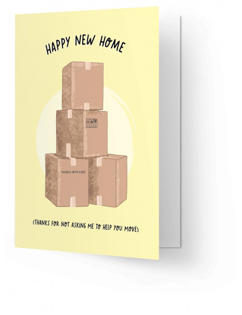 Wenskaart | happy new home