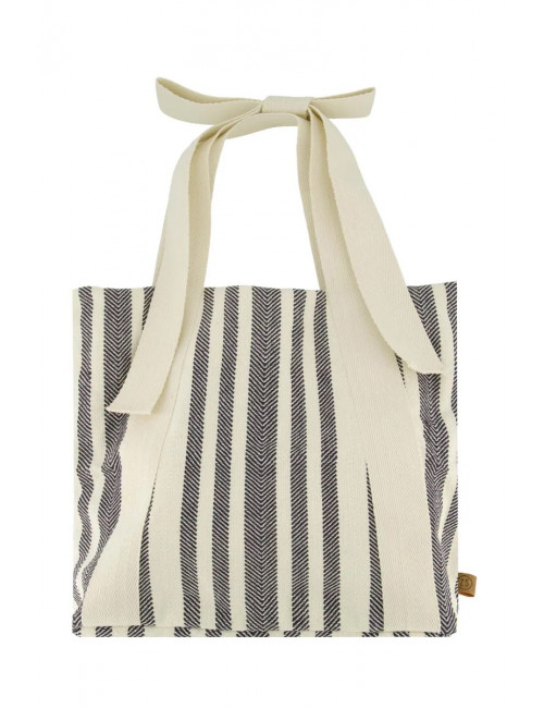 Tas Met Strik | streep/wit/donkerblauw