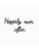 Zelf-klevende Quote Zwart | happily ever after