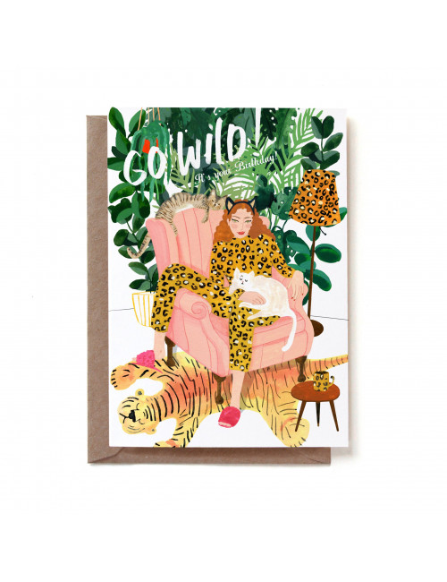 Wenskaart | go wild birthday
