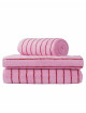 Naram Gastendoekje 30x50 | baby pink/ski patrol red