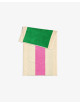 Badhanddoek 70x140cm | pink/green